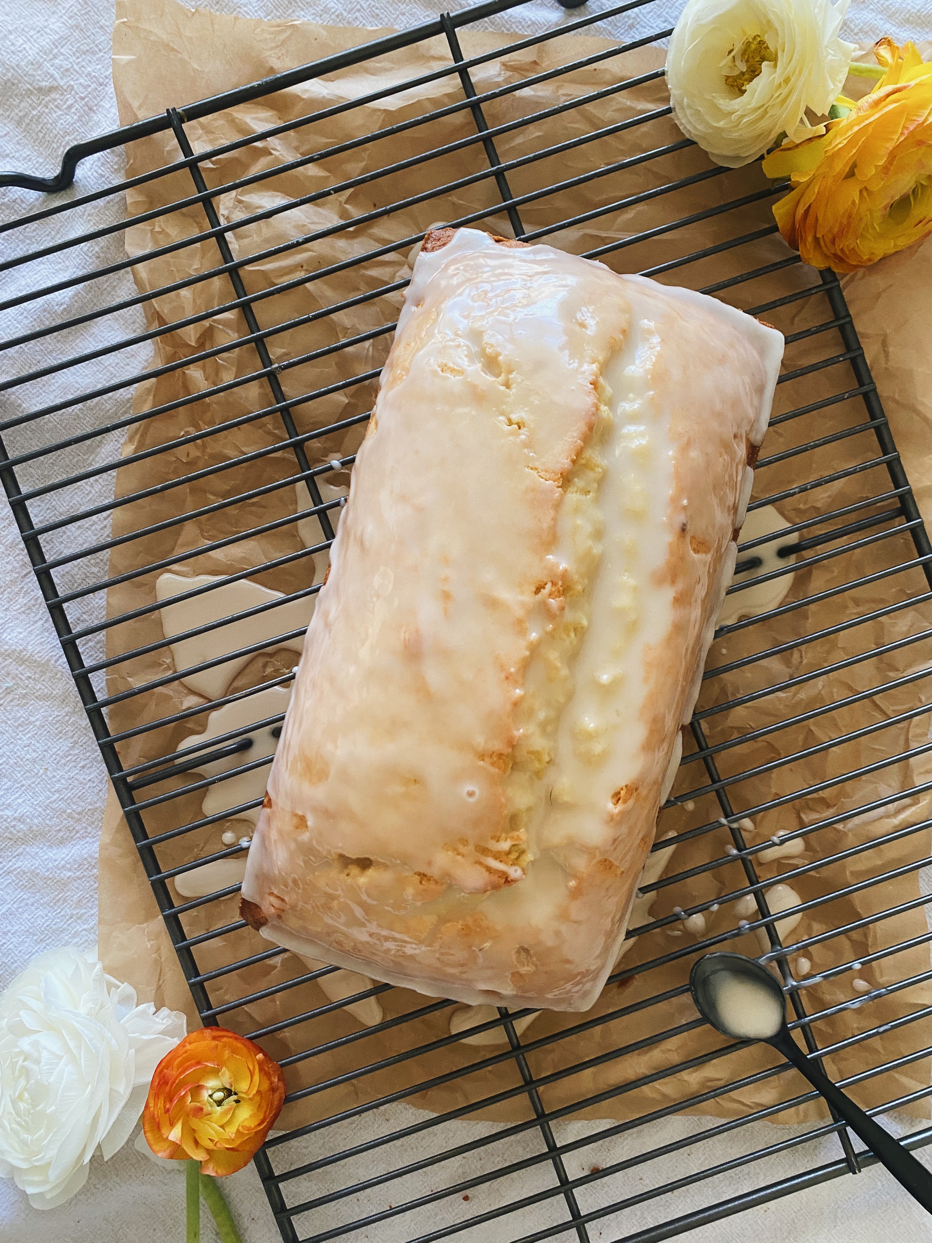 glazed lemon loaf cake